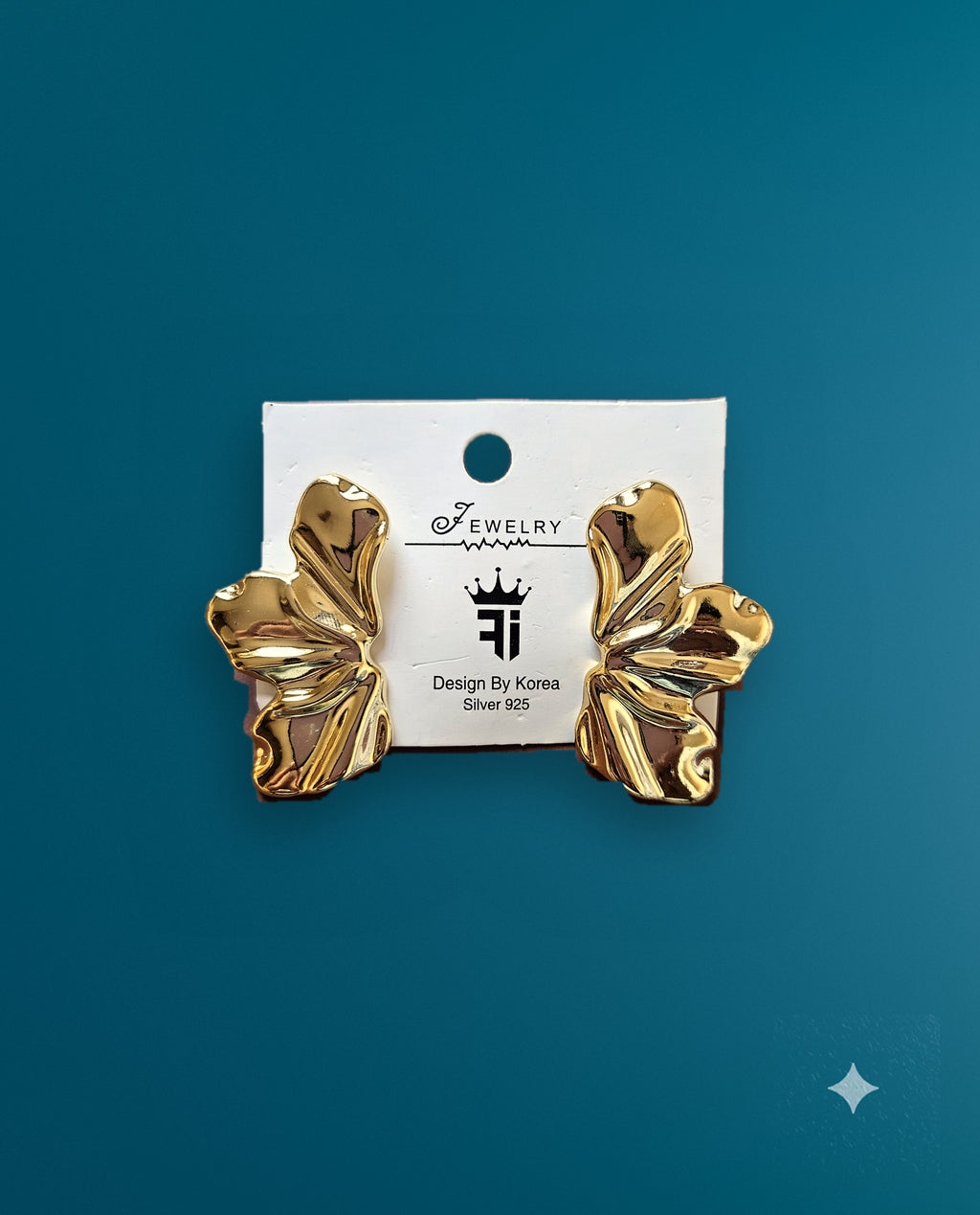 Large Leaf Stud Earrings