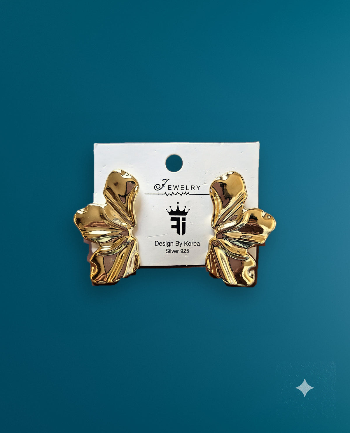 Large Leaf Stud Earrings