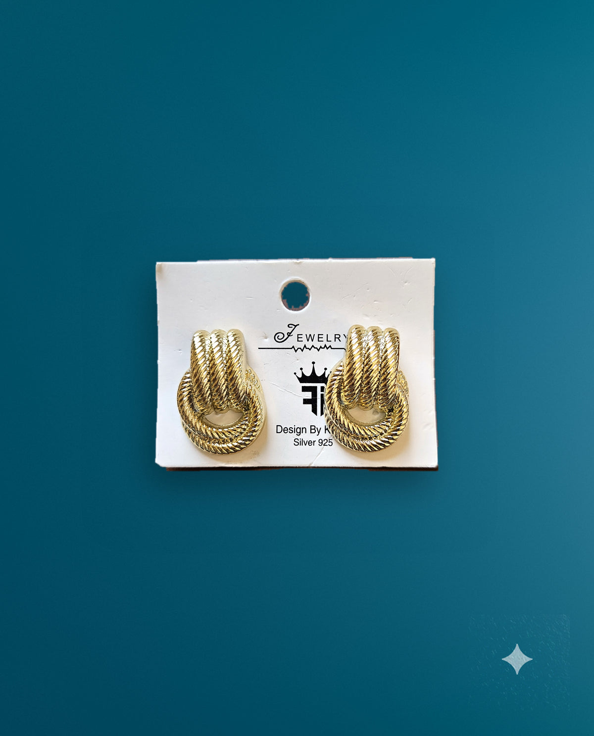Twisted Rope Stud Earrings