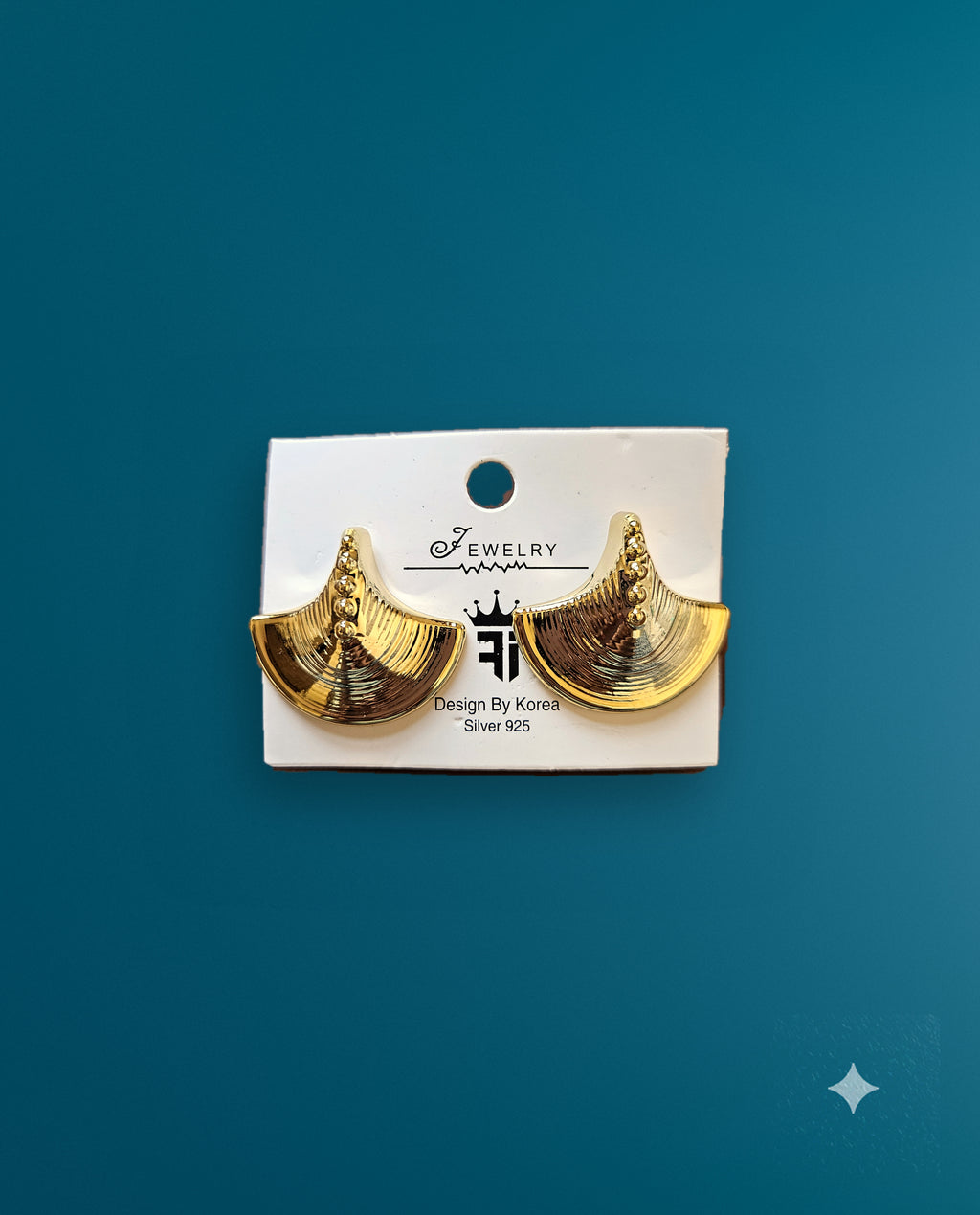 Half Moon Stud Earrings