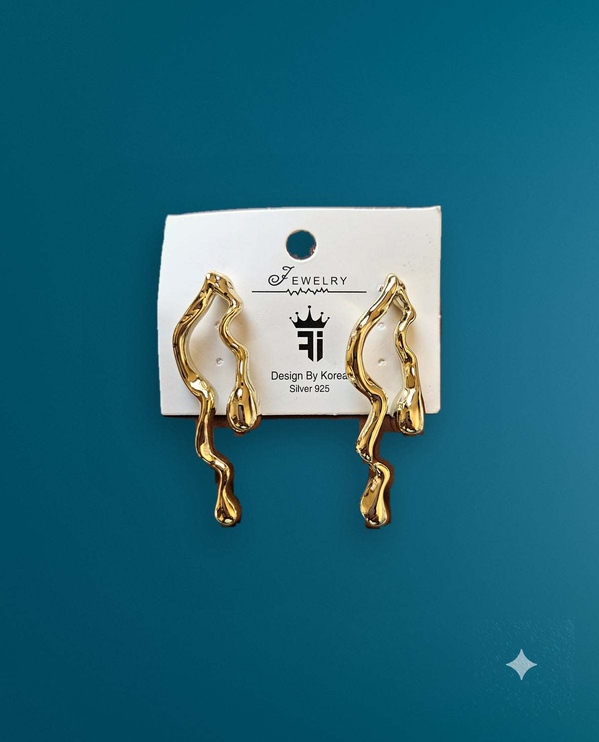 Wavy Drop Earrings