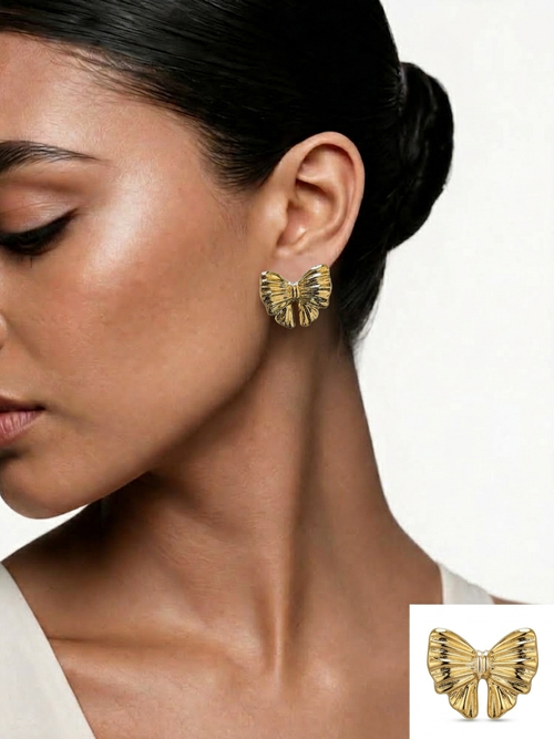 Butterfly Bow Stud Earrings