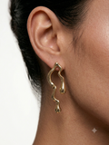 Wavy Drop Earrings