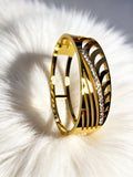 Gold Wave Cutout Bracelet